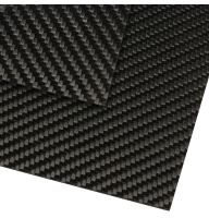 Карбоновий лист 500х600x2 mm 3K Twill matte Carbon sheet