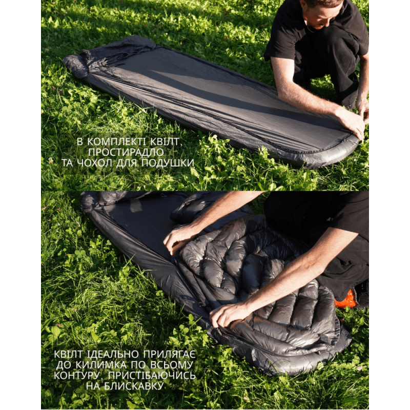 Пуховий пончо-квілт Levitate x ROCK FRONT Multiquilt 250