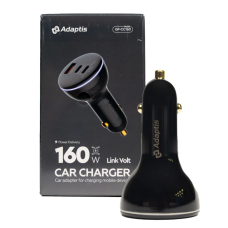 Автомобільний Зарядний Пристрій Adaptis GP-CC160 160W (2 Type-C+USB)