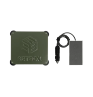 Case for Starlink Mini Olive + 12V Car Power Setbox