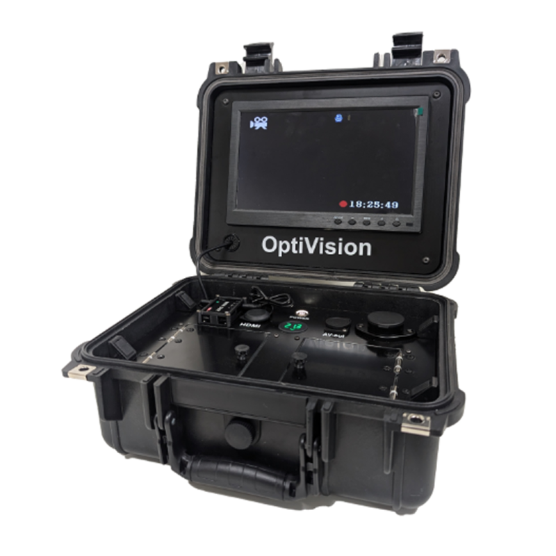 Наземный комплекс OptiVision для управления дроном на оптоволокне (FLY-OV1)