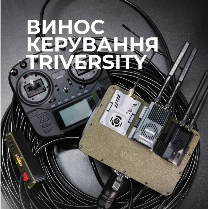 ВИНОС КЕРУВАННЯ 50м ELRS|CRSF НА 3 ПЕРЕДАВАЧА- TRIVERSITY