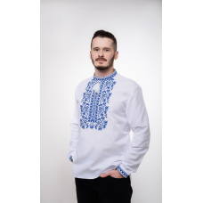 Вишиванка чоловіча, синій узор 317-3с