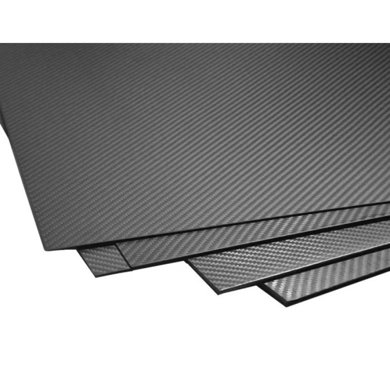 Карбоновый лист 3K plaine twill 500х600 мм