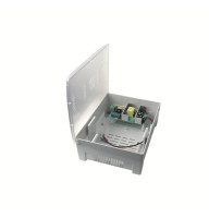 Uninterruptible power supply U-tex 1205A/17-FZ power. UPS 5A / 12V in a plastic enclosure for 17-18Ah battery. Charging current - 1.8A