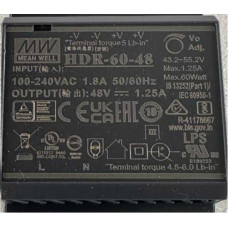 Mean Well HDR-60-48 Импульсный блок питания 48 В, 1.25А на DIN рейке