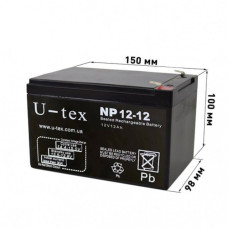 Акумулятор U-tex 12В / 12 Ah