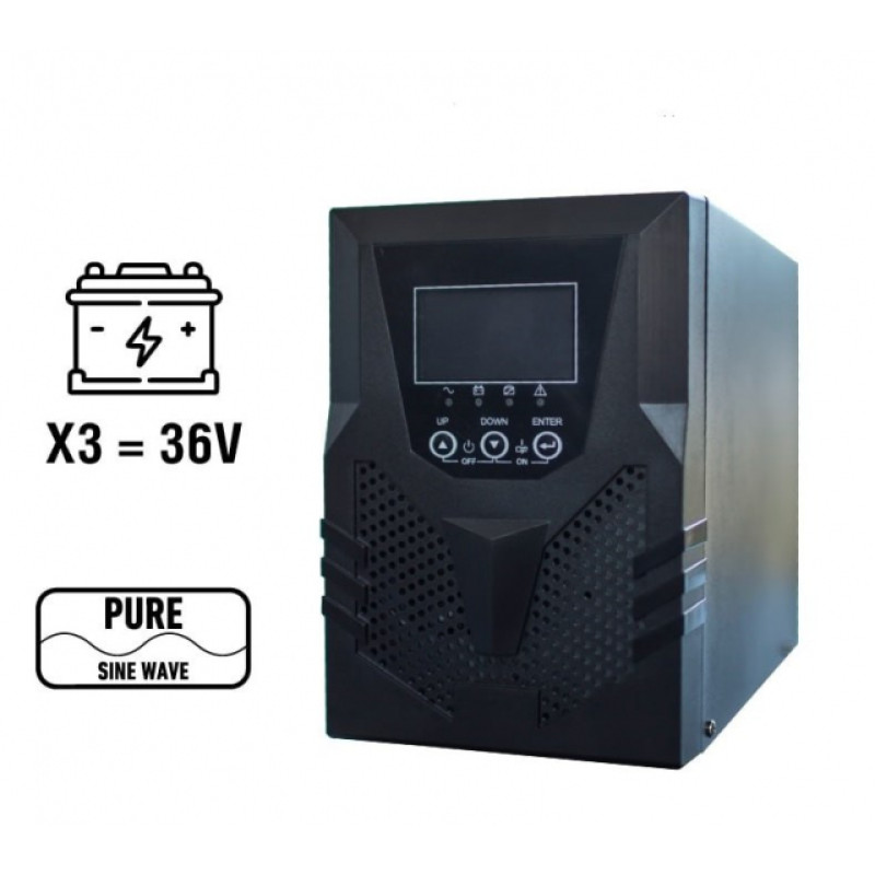 Джерело безперебійного живлення U-tex UPS-UT1000VA/1000W Online UPS