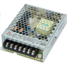 Mean Well LRS-100-24. Switching power supply in a perforated enclosure