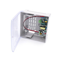U-tex 1205A-FZ power uninterruptible power supply unit. UPS 5A / 12V in a plastic enclosure for 7Ah battery. Charging current - 0.9A