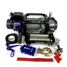Лебідка електрична 8,165т 24V BST S 18000 LBS трос сталевий Husar Winch