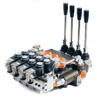 Monoblock Hydraulic Control Valve 4P80 with 24V Solenoid Valves Badestnost