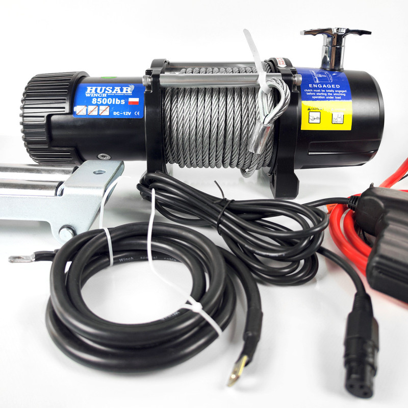 Лебедка электрическая 3,8т 12V BST 8500 LBS Husar Winch