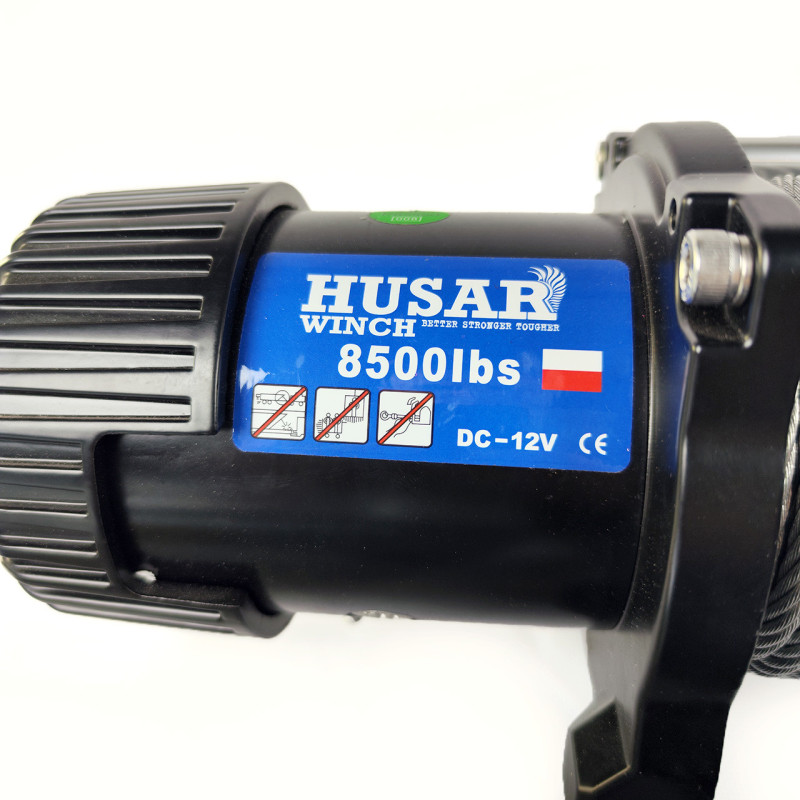 Лебедка электрическая 3,8т 12V BST 8500 LBS Husar Winch