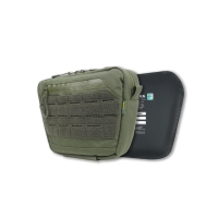 M Kiborg Dangling Pouch with Ballistic Insert, Class 2 PE Militex GU Cordura Khaki