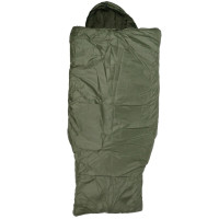 Sleeping Bag with Hood 2.10x90 Fleece Olive Winter