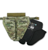 Тройная защита паха/напашник с баллистической защитой 2 класс Militex cordura USA Мультикам