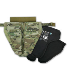 Тройная защита паха/напашник с баллистической защитой 2 класс Militex cordura USA Мультикам