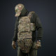 Triple Groin Protector (Napsack) Kiborg with Ballistic Package Class 1 Protection Militex Multicam