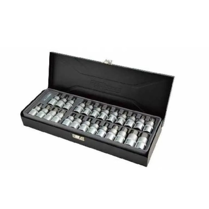 Torx, Hex, Spline Bit Socket Set 1/2" 25 pcs metal case