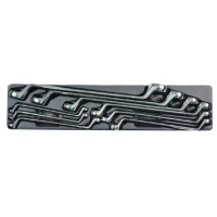 Combination Wrench Set 6-27mm, 9 pcs, Tray