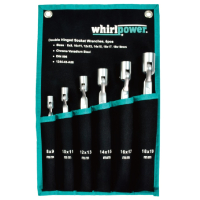Universal Joint Wrench Set 8-22mm, 7 pcs, Pouch