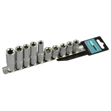 Набір головок 1/4" Е5-Е10 10од на планці