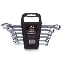 Combination Wrench Set, 8-17mm, 6 pcs, on plastic holder