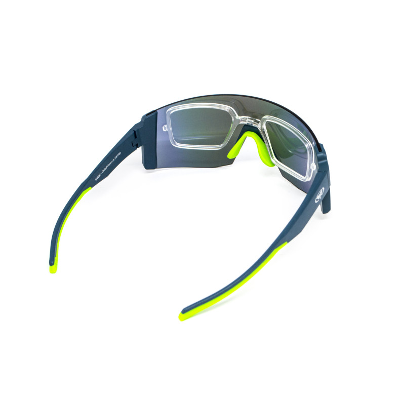 Окуляри захисні Global Vision Astro+RX Blue (G-Tech™ blue), дзеркальні сині в синій оправі з діоптричною вставкою в комплекті
