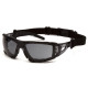 Окуляри захисні з ущільнювачем Pyramex Fyxate (gray) Super Anti-Fog H2MAX, сірі