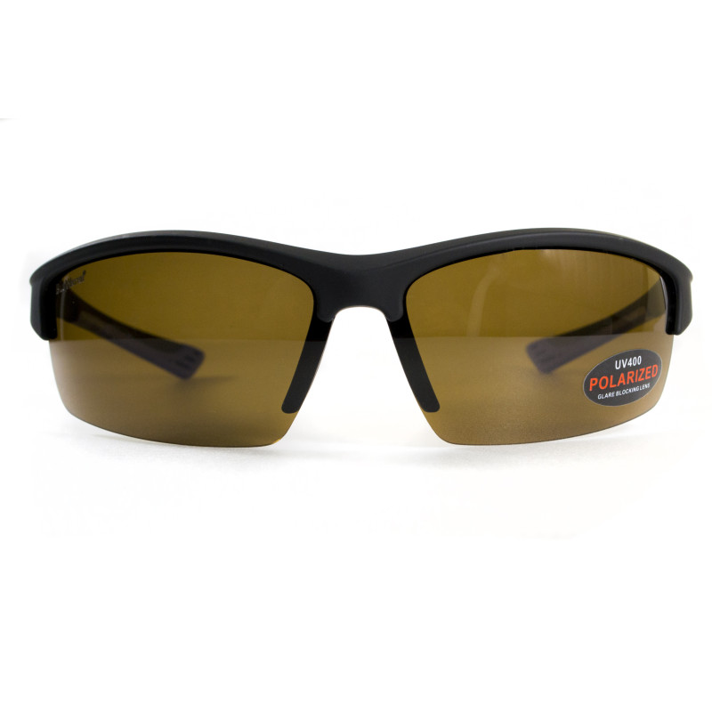 BluWater Daytona-1 Polarized Glasses (brown), hydrophobic brown lenses (Repelon™)