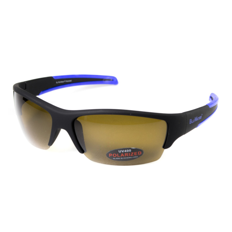 BluWater Daytona-2 Polarized Glasses (brown), hydrophobic brown lenses (Repelon™)