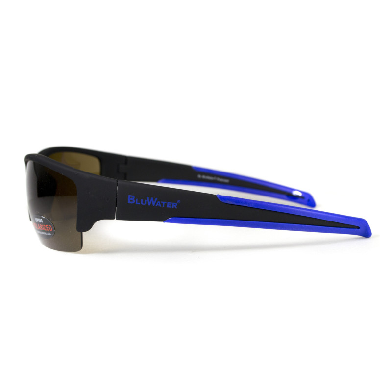 BluWater Daytona-2 Polarized Glasses (brown), hydrophobic brown lenses (Repelon™)