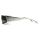 Global Vision Bad-Ass-2 Silver (gray) Protective Glasses, Gray with Silver Metal Frame