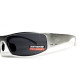 Global Vision Bad-Ass-2 Silver (gray) Protective Glasses, Gray with Silver Metal Frame