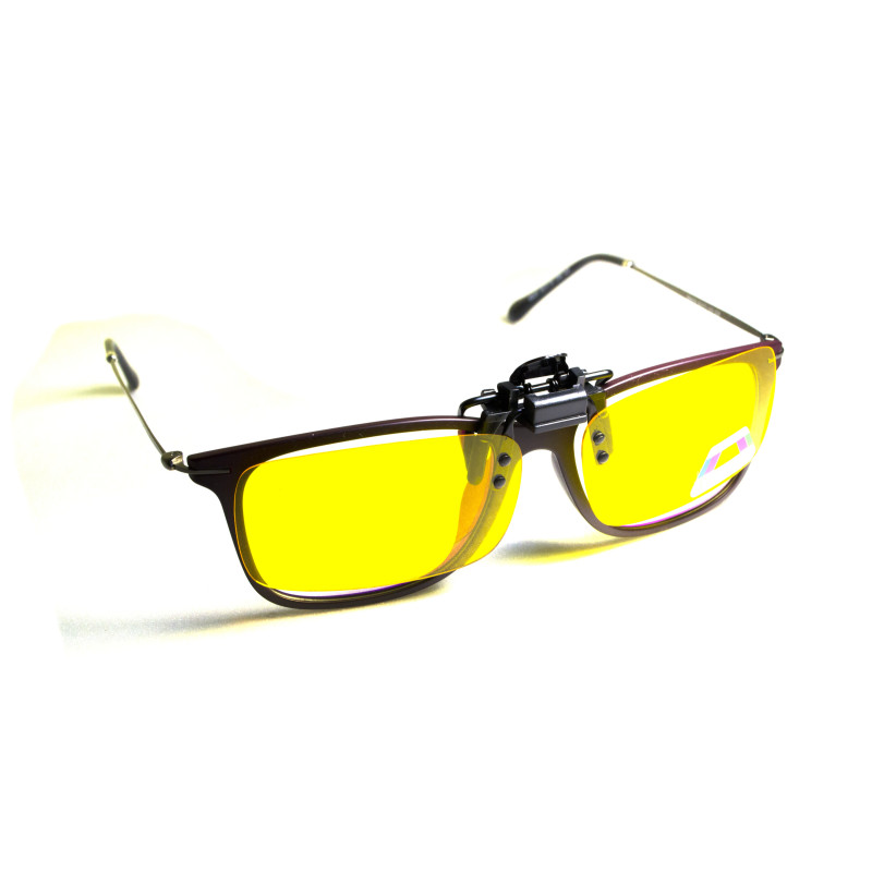 Polarized Clip-On Glasses (Yellow)