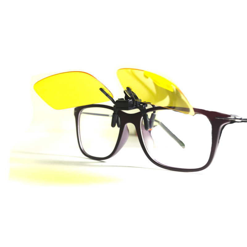 Polarized Clip-On Glasses (Yellow)
