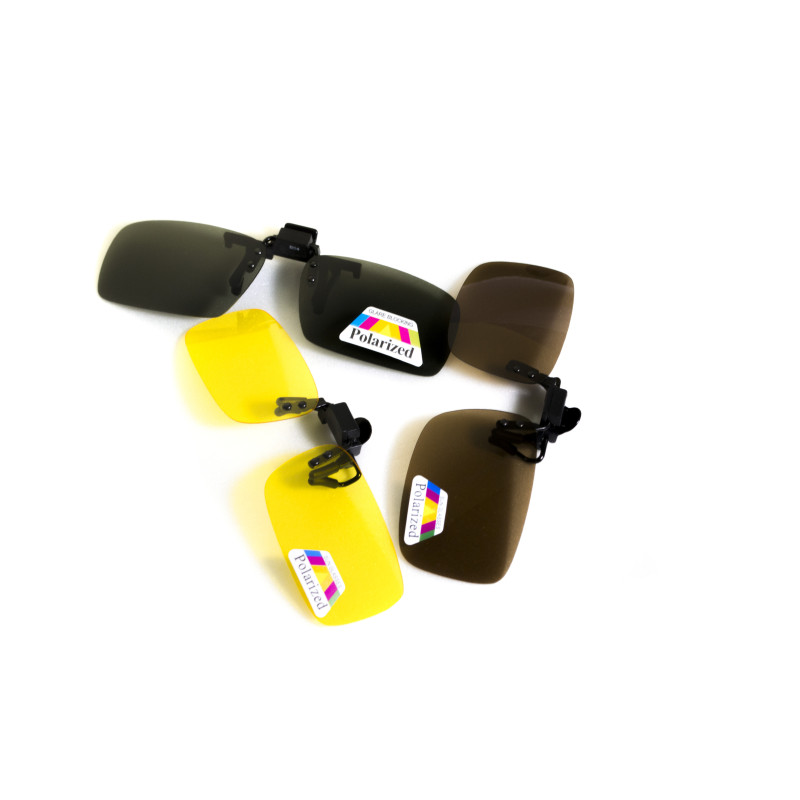 Polarized Clip-On Glasses (Yellow)