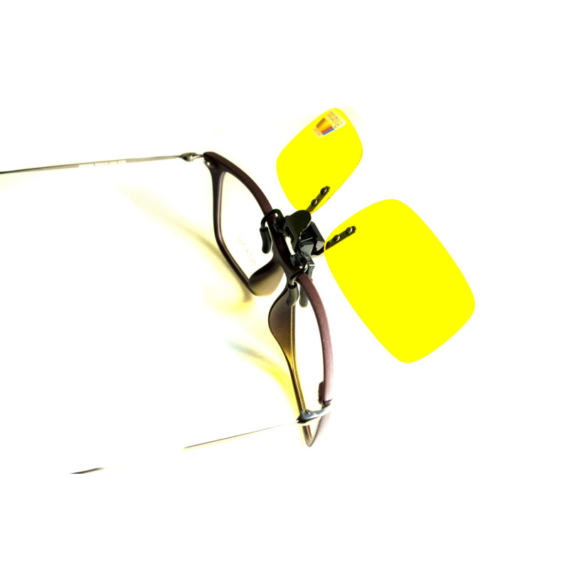 Polarized Clip-On Glasses (Yellow)