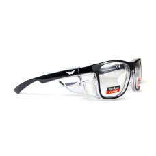 Окуляри під діоптрії Global Vision RX-T Сrystal Black (rx-able) (clear), прозорий в двокольоровій оправі