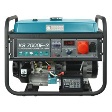 Генератор бензиновий Konner&Sohnen KS 7000E-3, 400В, 5/5.5кВт, електростартер, 80.8кг