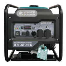 Генератор инверторный бензиновый Konner&Sohnen KS 4500i, 230В, 4.5кВт, ручной стартер, 33кг
