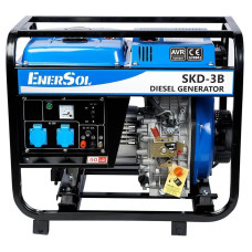 Генератор дизельный EnerSol SKD-3B, 230В, 2.8/3кВт, ручной стартер, 85кг