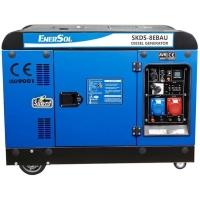 EnerSol Diesel Generator, 230V/380V, 1/3 Phase, 7.5/8kW, Electric Starter, 221kg