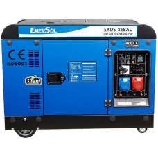 Генератор дизельний EnerSol, 230В/380В, 1/3 фази, 7.5/8кВт, електростартер, 221кг