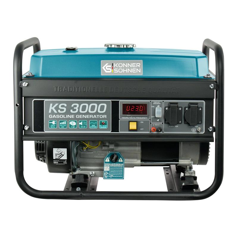 Gasoline Generator Konner&Sohnen KS 3000, 230V, 3kW, Manual Start, 41.5kg