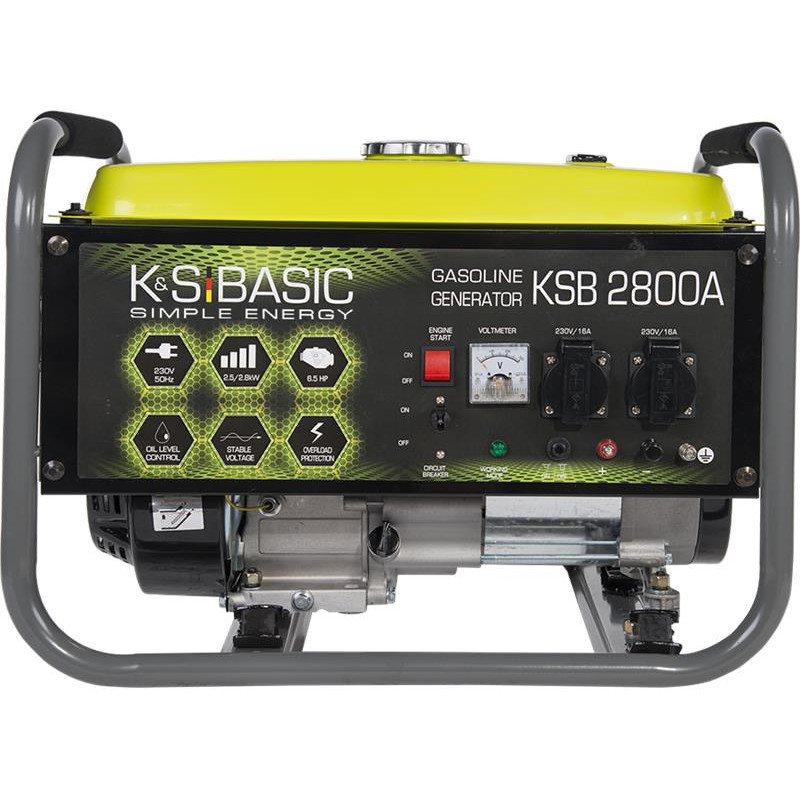 Gasoline Generator Konner&Sohnen Basic KSB 2800A, 230V, 2.8kW, Manual Start, 36.2kg