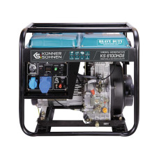 Генератор дизельный Konner&Sohnen KS 6100HDE (EURO V), 230В, 5.5/5.0кВт, электростартер, предстартовый подогрев, 107кг.