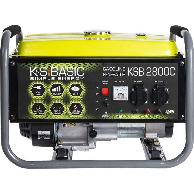 Gasoline Generator Konner&Sohnen Basic KSB 2800C, 230V, 2.8kW, Manual Start, 36.6kg