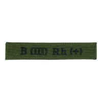 Blood Type Patch B (III) Rh (+) Olive
